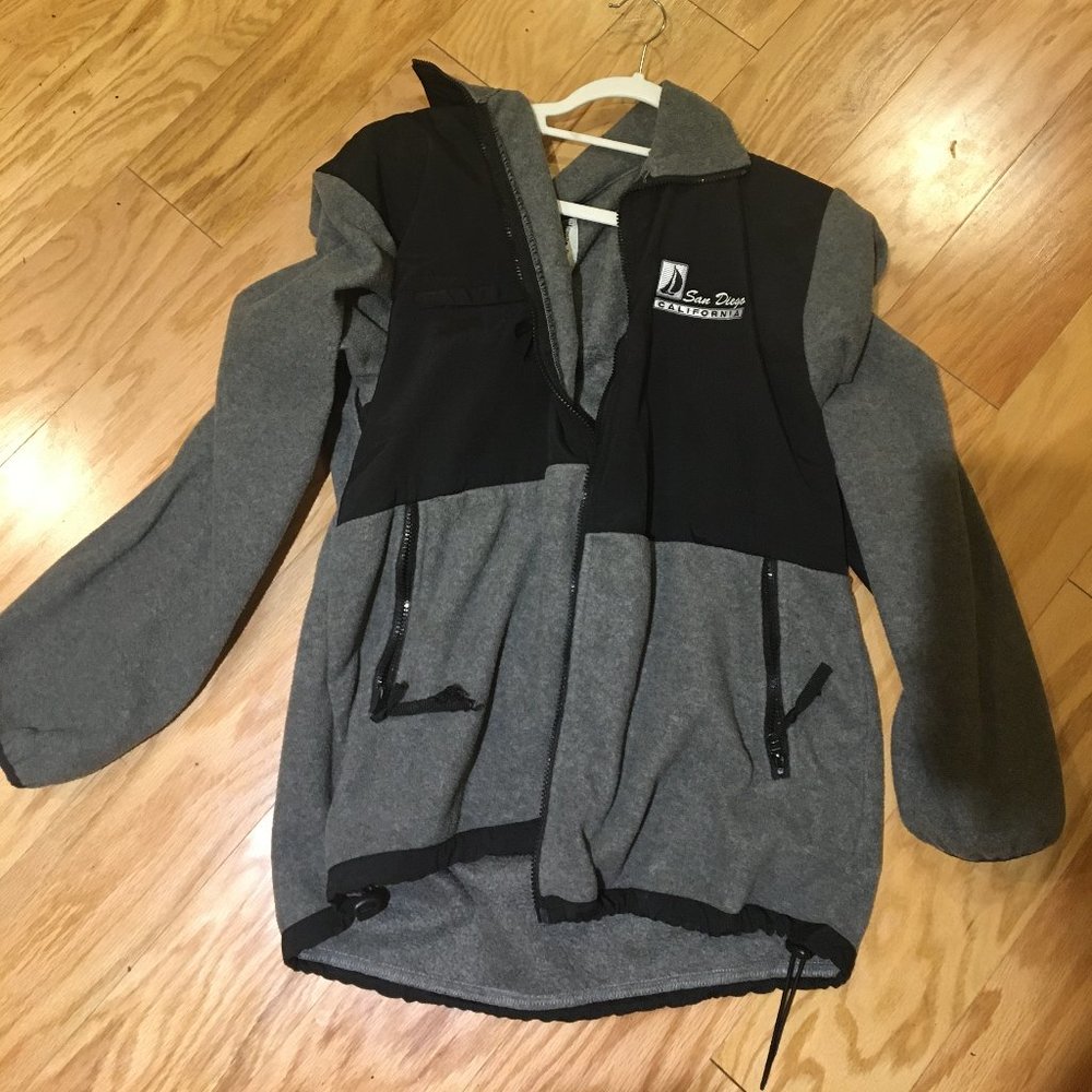 San Diego California Gray Fleece